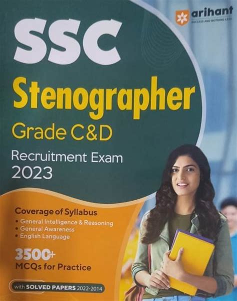 Buy Online Arihant Ssc Stenographer Grade C And D Recruitment Exam 2023