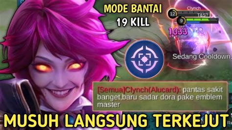 Eudora Pake Emblem Master Assassin Gila Sakit Banget Musuh Langsung