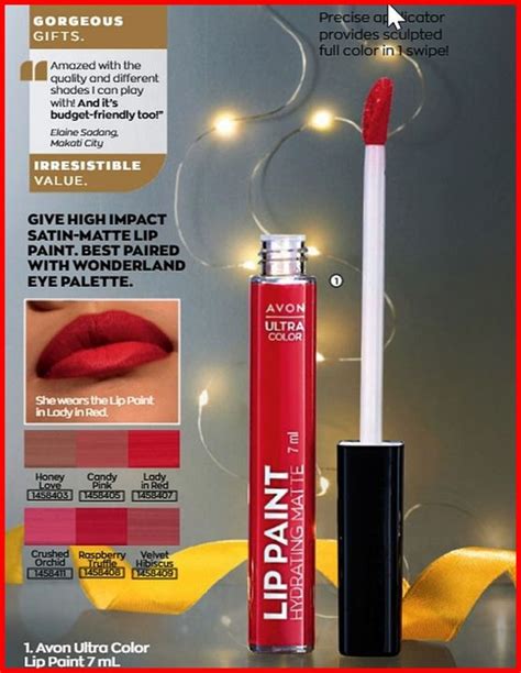 Avon Ultra Color Lip Paint Hydrating Matte Ml Lazada Ph