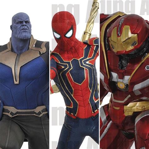 Diamond Select Infinity War Statues Revealed! Hulkbuster! Thanos ...