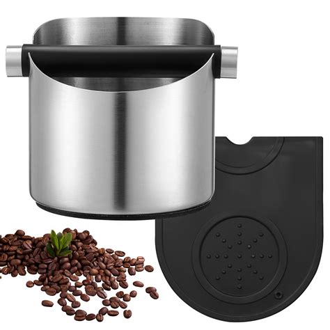 Coffee Grounds Bucket Bin Container For Home Espresso Machine Tamper