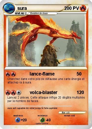 Pokémon sura 6 6 lance flame Ma carte Pokémon