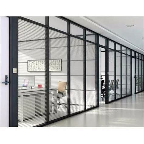 Black Aluminum Office Partition Thickness 18 Mm At Rs 180 Square Feet In Coimbatore