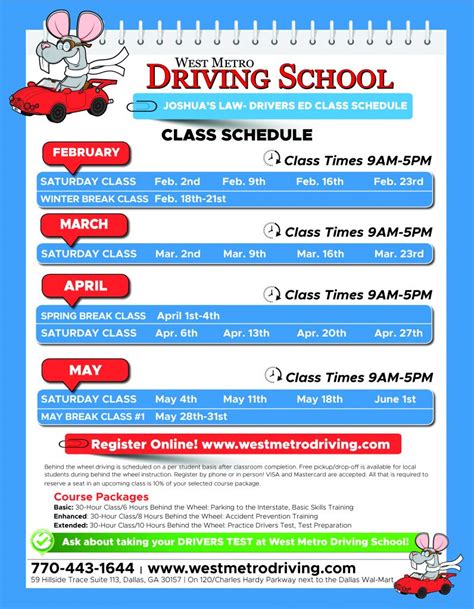 West Metro Driving School Drivers Education January-May 2019 | West ...