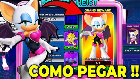 FINALMENTE COMO PEGAR NOVA SKIN DA ROUGE THE BAT NO SONIC SPEED