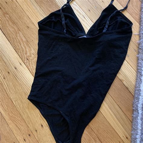 Reformation Black Body Suit Depop