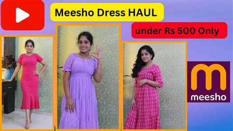 Meesho Dress Haulunder Rs Only Try On Haul Meesho Meeshodress