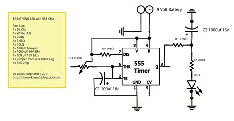 Diyworkbench Breathing Led Apple Sleep Light Pulsing Flashing Led With 555 Timer