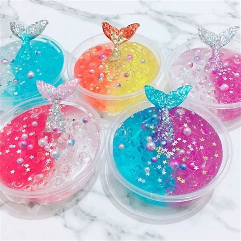 60ml Mermaid Crystal Mud Mixing Cloud Slime Putty Scented Stress Relief