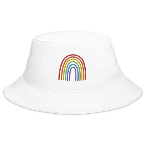 Rainbow Pride Bucket Hat Lgbt Gay Queer Etsy