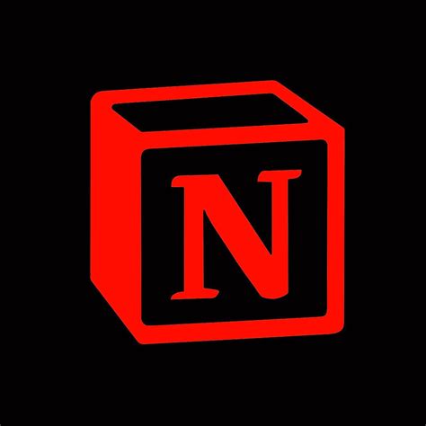 notion app icon | Red and black background, Red aesthetic, Black aesthetic