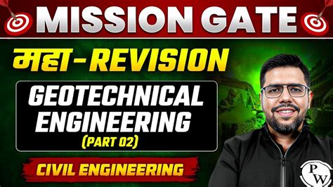 Geotechnical Engineering Part One Shot Maha Revision Gate