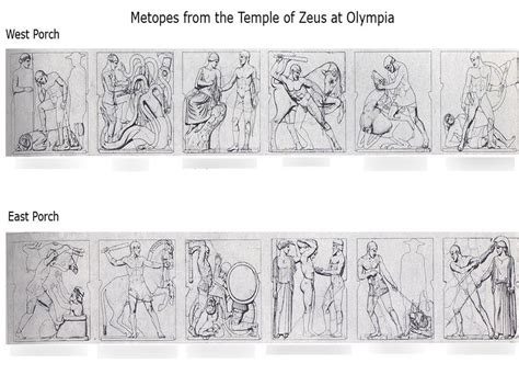 GCSE Classics Myth And Religion Olympian Metopes Of Heracles