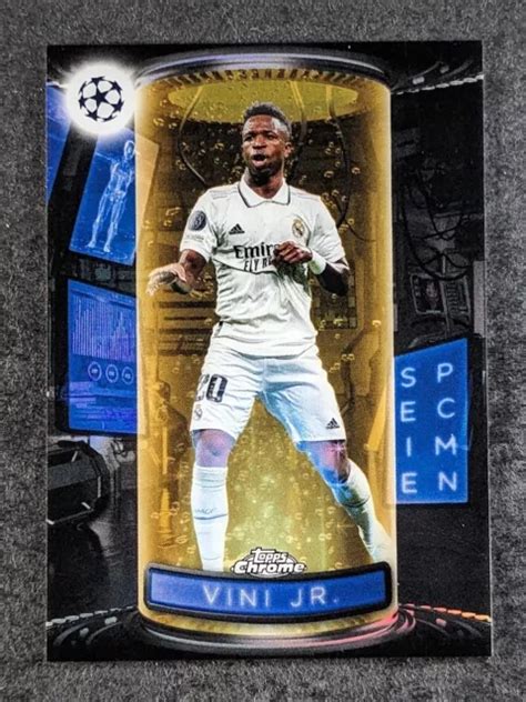 Topps Chrome Uefa Vini Jr Sp Cimens R Fracteur Or Real