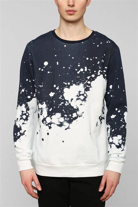 Classic Bleached Sweatshirt Bleaching Clothes Bleached Sweatshirt