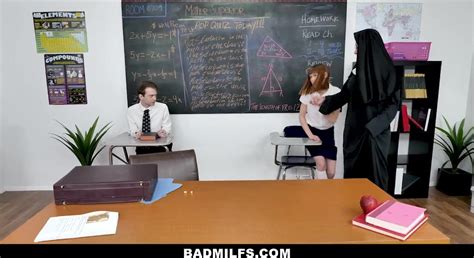 Badmilfs Horny Nun Squirts All Over A Horny Teen Pussy Starring Alexa