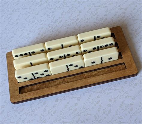 Mexican Train Dominoes Game and Domino Holder Glowforge Ready - Etsy