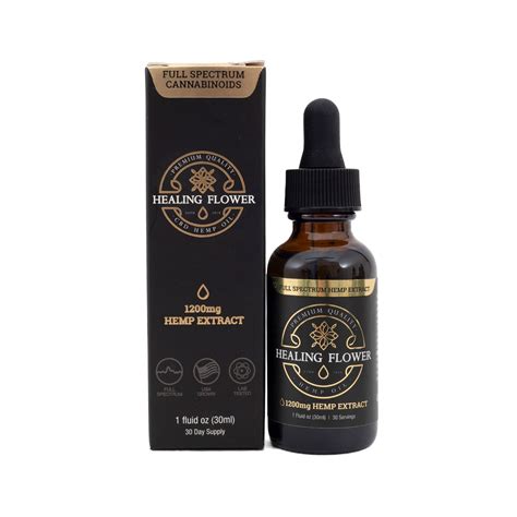 Full Spectrum Hemp Cbd Extract 1200mg Healing Flower