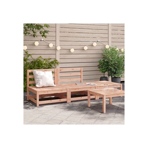 Canap Jardin Sans Accoudoirs Repose Pieds Bois Massif Douglas Vidaxl