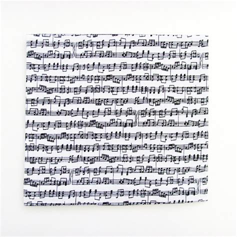 Handmade Black White Sheet Music Napkins Set Of 4 100 Etsy