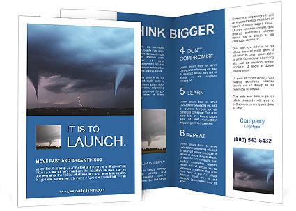 Tornado Warning Brochure Template & Design ID 0000065634 ...