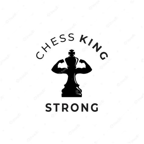 Strong King Chess Logo Design