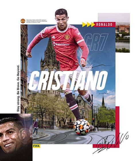 Cristiano Ronaldo Poster Design Manchester United | Poster, Poster ...