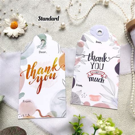 Jual Hangtag Thank You Kartu Ucapan Terima Kasih Tag Greeting Card