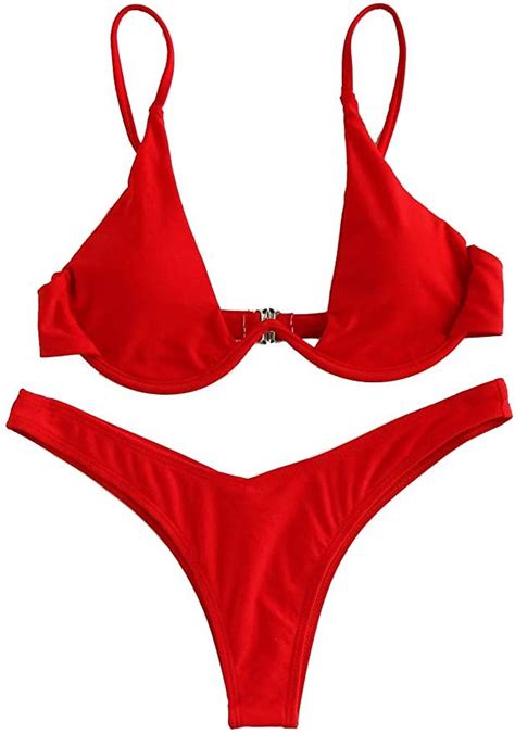 Bikini Set Sexy Bikini Sets Thong Bikini Red Bikini Set Swimsuit