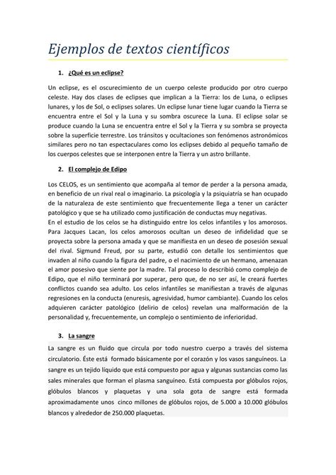 Ejemplos De Textos Científicos By José Luis Jacquier Issuu