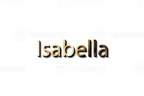 ISABELLA NAME 3D 16618636 PNG