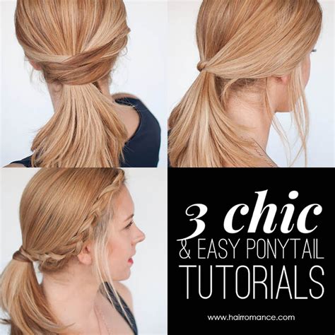 3 Chic Ponytail Tutorials To Lift Your Everyday Hair Game Hair Romance