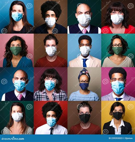 Beautiful People Wearing A Mouth Mask Stock Image Image Of Laboratory