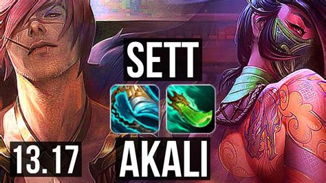 SETT Vs AKALI TOP 2 2M Mastery 1700 Games Dominating EUW