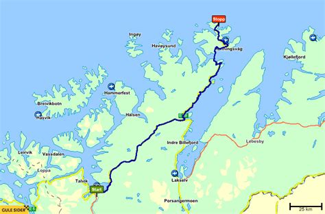 North Cape Norway Map - ToursMaps.com