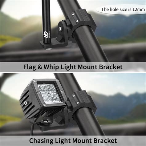 UTV Whip Light Mount, UTV Flag Mount-1pc Black | Sxs Accessories