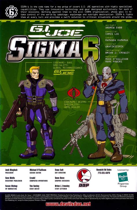 G.I. Joe Sigma 6 001 | Read All Comics Online For Free