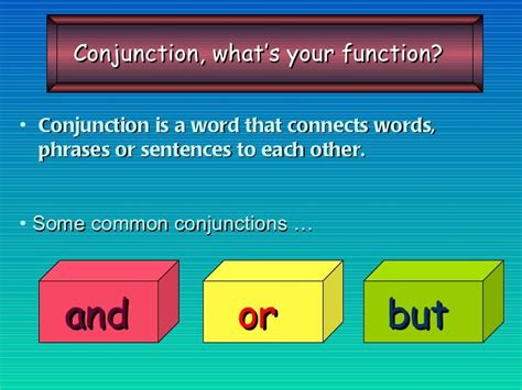 Teaching Conjunction