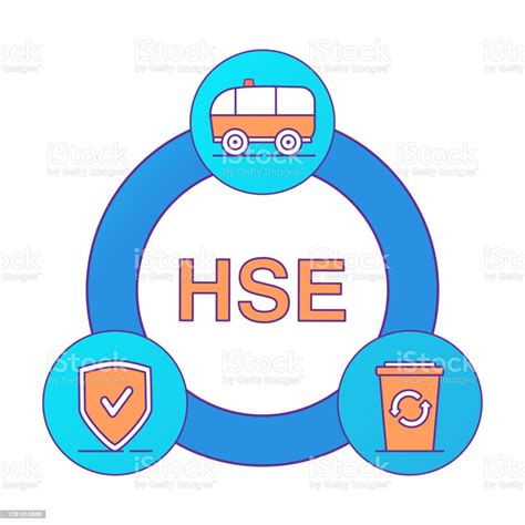 Ilustración De Hse Medio Ambiente De Seguridad De La Salud Furgoneta