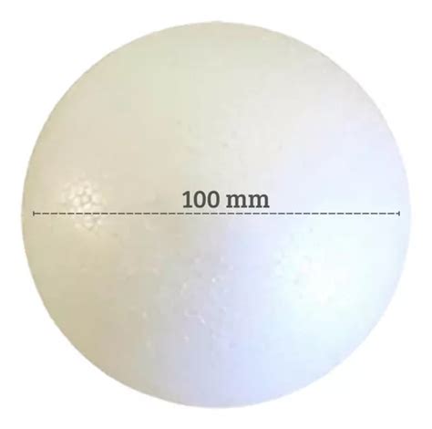 Bola Em Isopor 10cm 100mm Pacote 50un Parcelamento Sem Juros