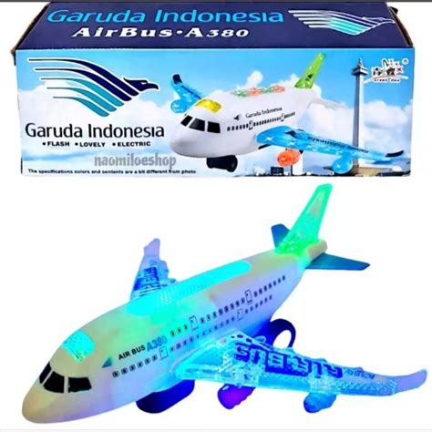 Jual Garuda Mainan Pesawat Terbang Garuda Airbus Figurin Pesawat