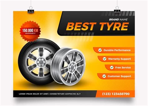 tyre poster vectors illustrations    freepik