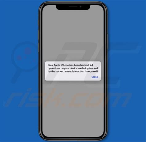 Oszustwo Pop Up Your Device Apple Iphone Has Been Hacked Mac