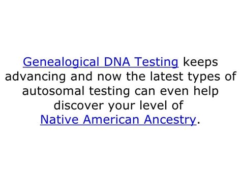 Genealogy DNA Testing