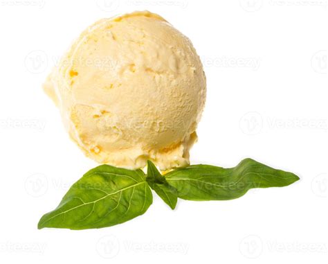 Scoop Of Lemon Ice Cream 12272594 Stock Photo At Vecteezy