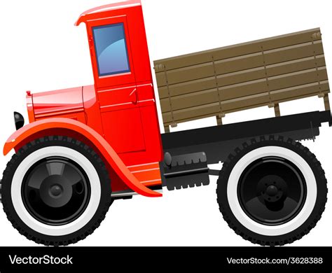 Vintage truck Royalty Free Vector Image - VectorStock