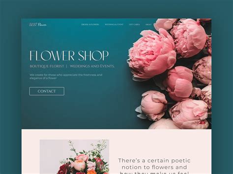 Flower Shop | Landing Page on Behance