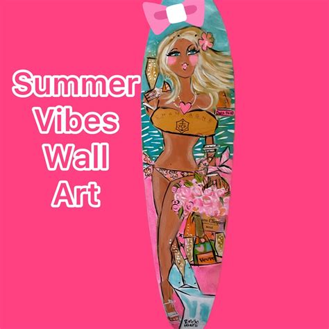 Sexy Bikini Babe Champagne Art Skate Deck Art Hand Painted Surfboard