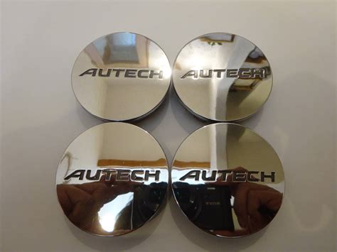 【やや傷や汚れあり】日産 Autech 純正ホイール センターキャップ 4個 メッキ 54mm 40342 1a310320 セレナ ノート