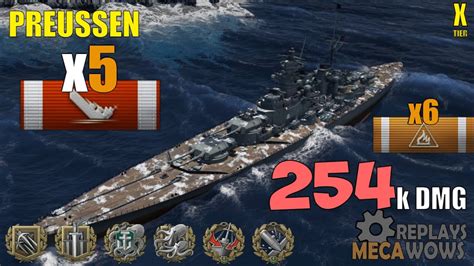 Preussen Kraken K Damage World Of Warships Gameplay Youtube